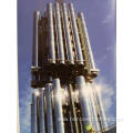 Cluster model steel chimney stack